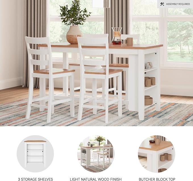 Light Brown & White