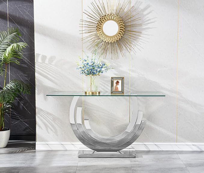 Silver Console Table
