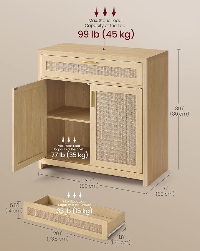 Oak Beige (With Drawer)