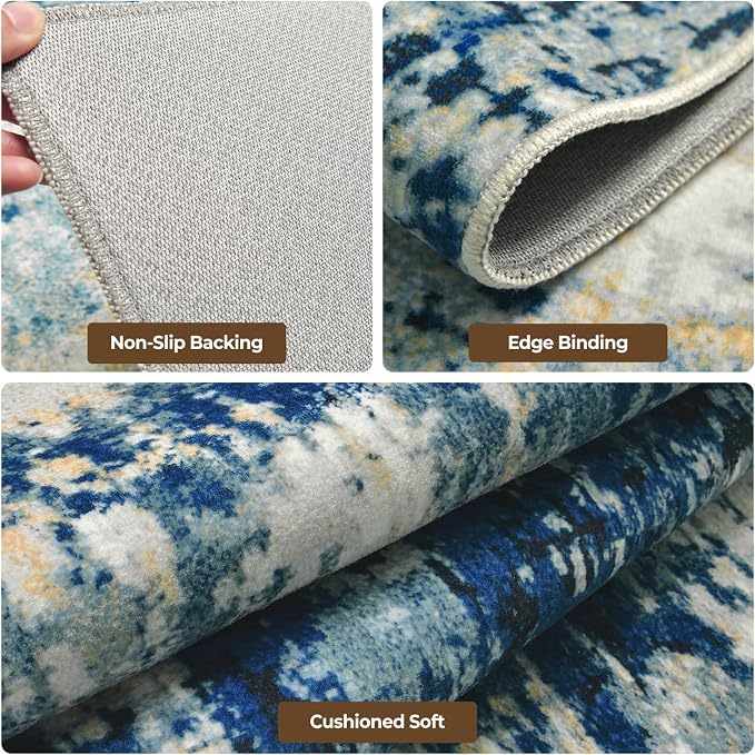 Light Blue-dark Blue-white-gray-light Yellow