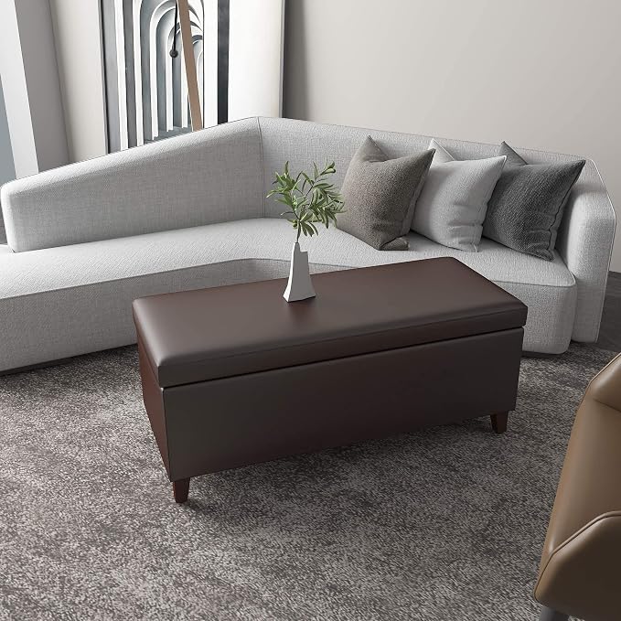 Brown Leather-lift Top