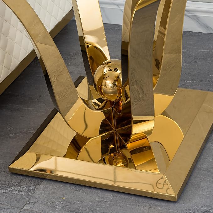 Gold End Table