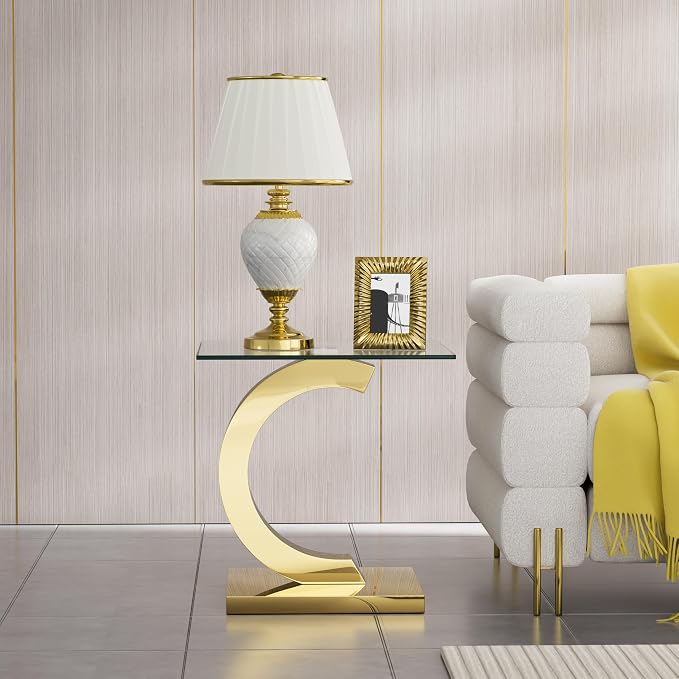 Gold End Table
