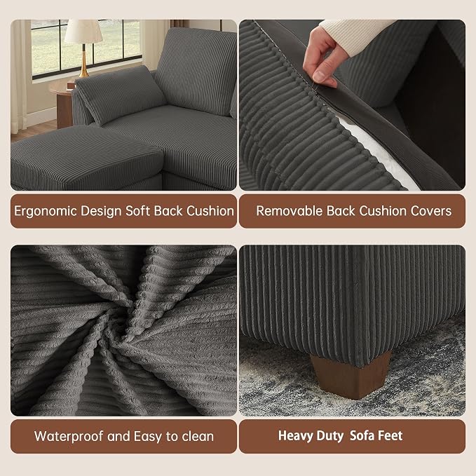 Corduroy-dark Grey