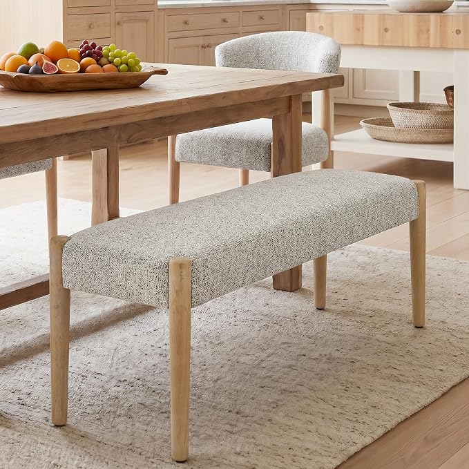Heathered Off-white With Oak Leg