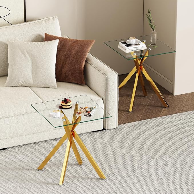 Square Top & Gold Base