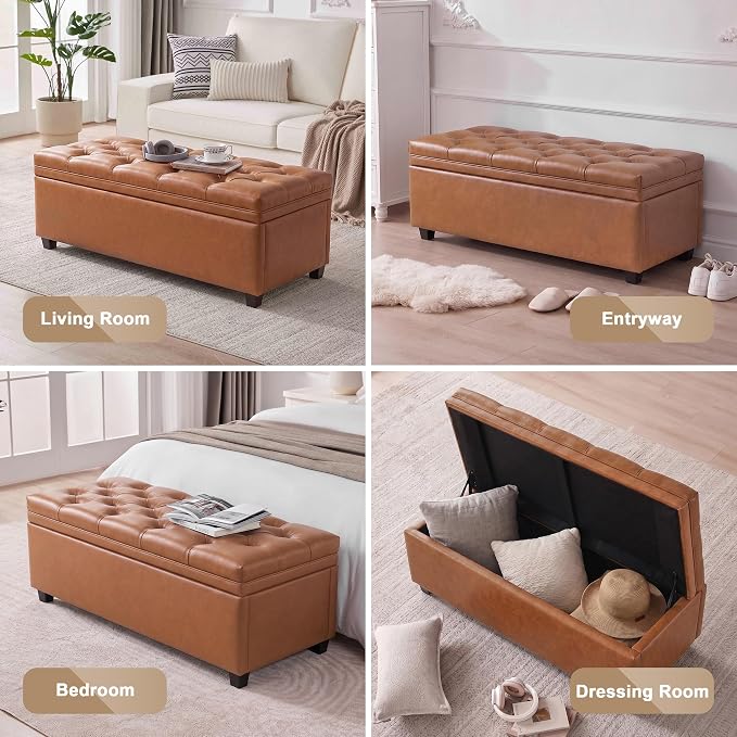 Faux Leather Brown