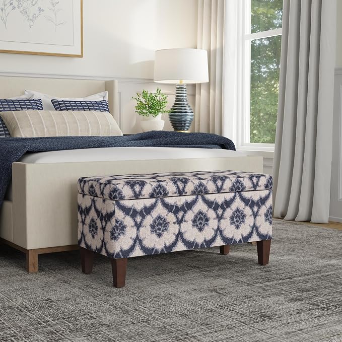 Blue Medallion Print