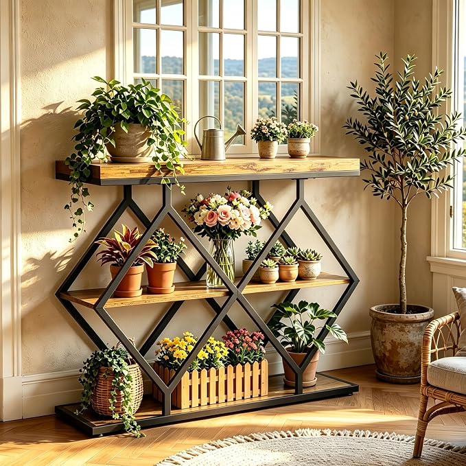 Rustic Brown + Diamond-shaped