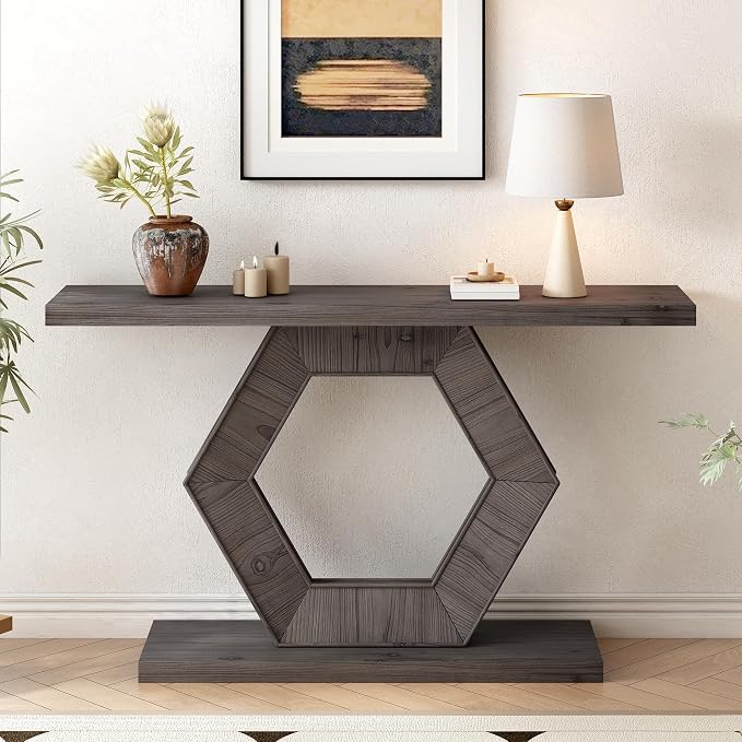 Hexagon Base-natural Wood