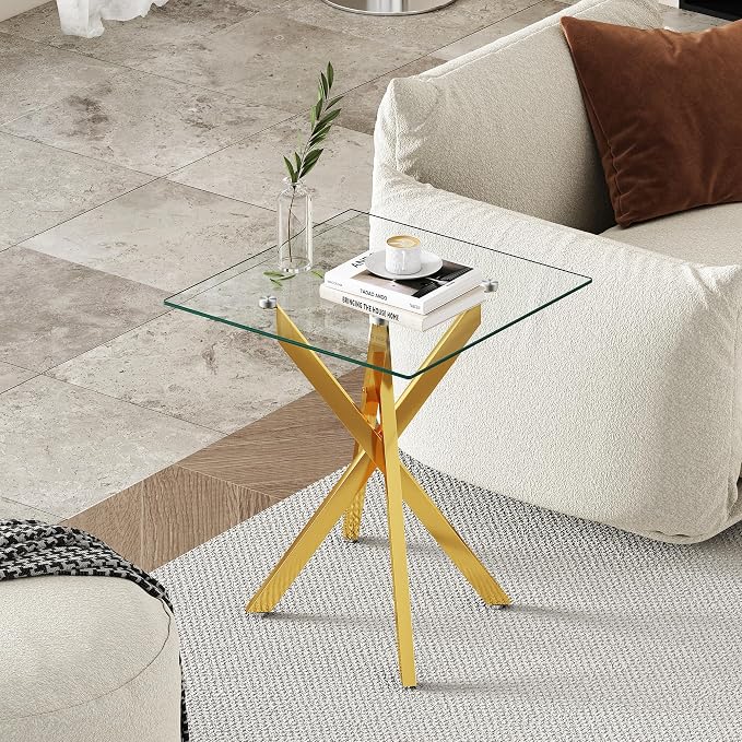 Square Top & Gold Base