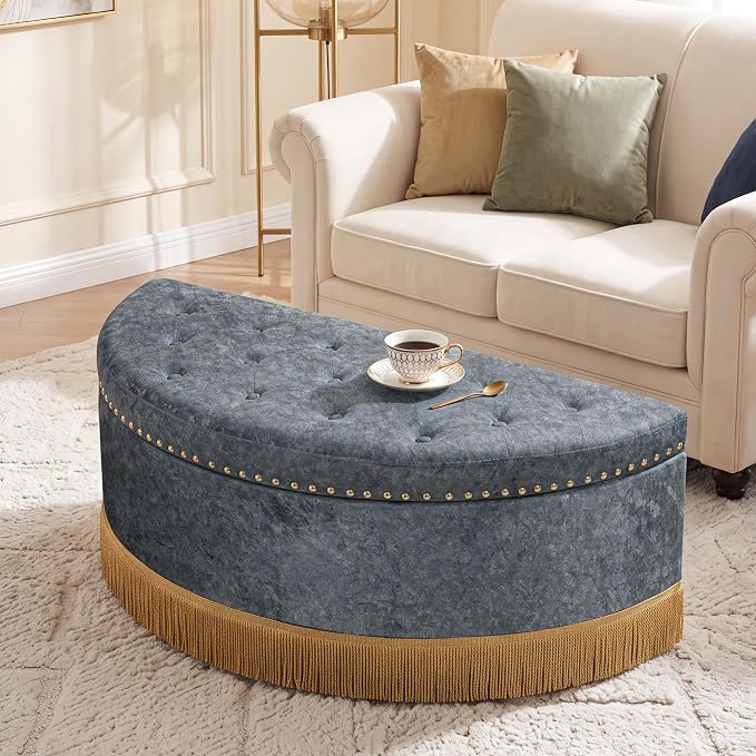 Fabric-grey With Bullion Fringe