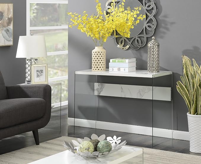 Faux White Marble
