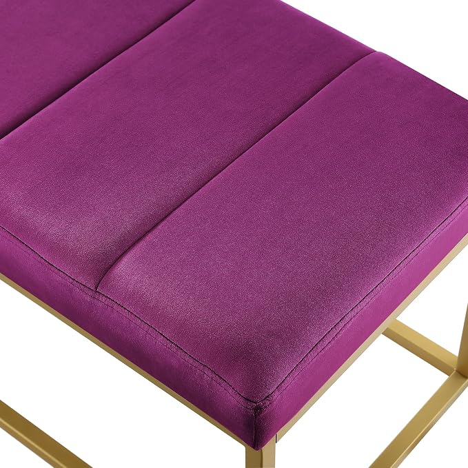 Violet Velvet Bench