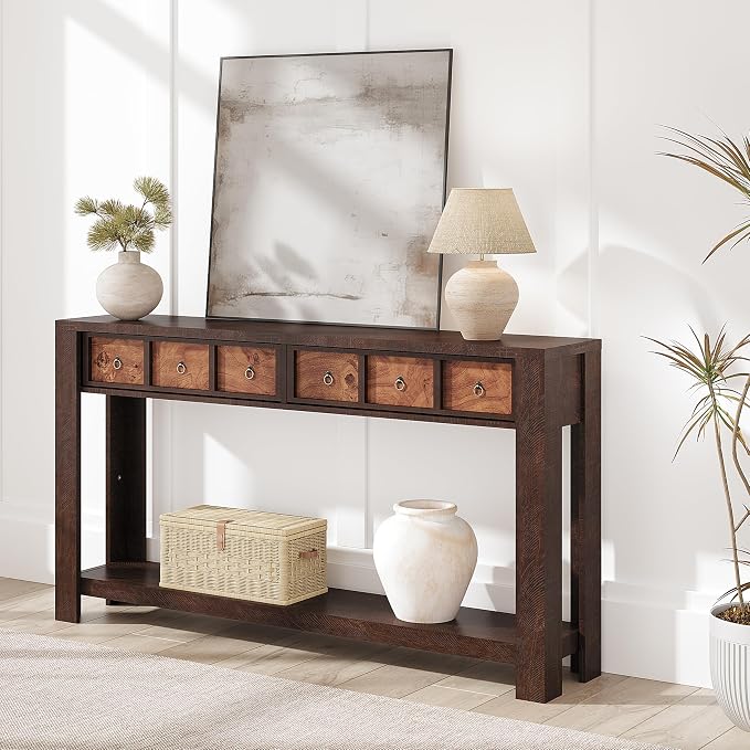 Dark Brown & Walnut