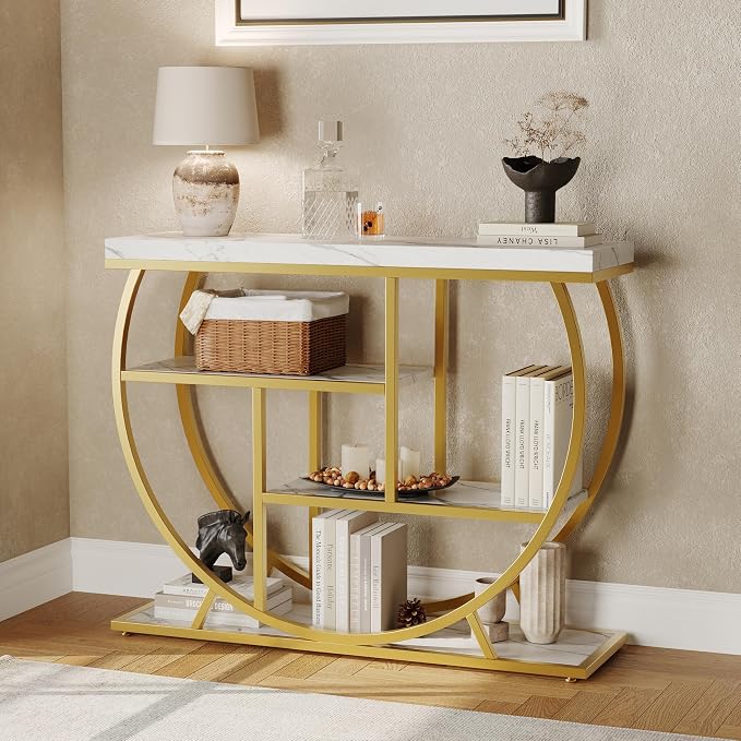 Gold Tube + Marble White