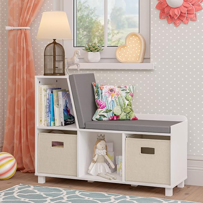 Pure White With Taupe Bins