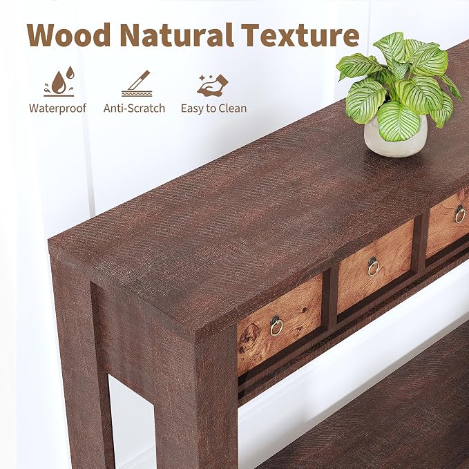 Dark Brown & Walnut