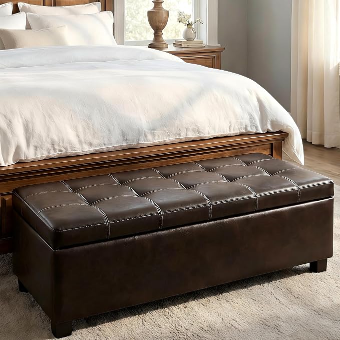 Faux Leather Brown