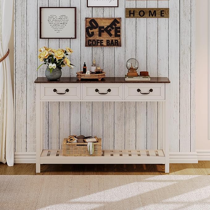 Soft White and Brown