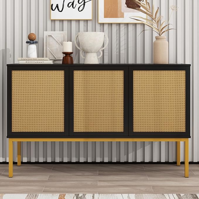 Black-rattan+metal