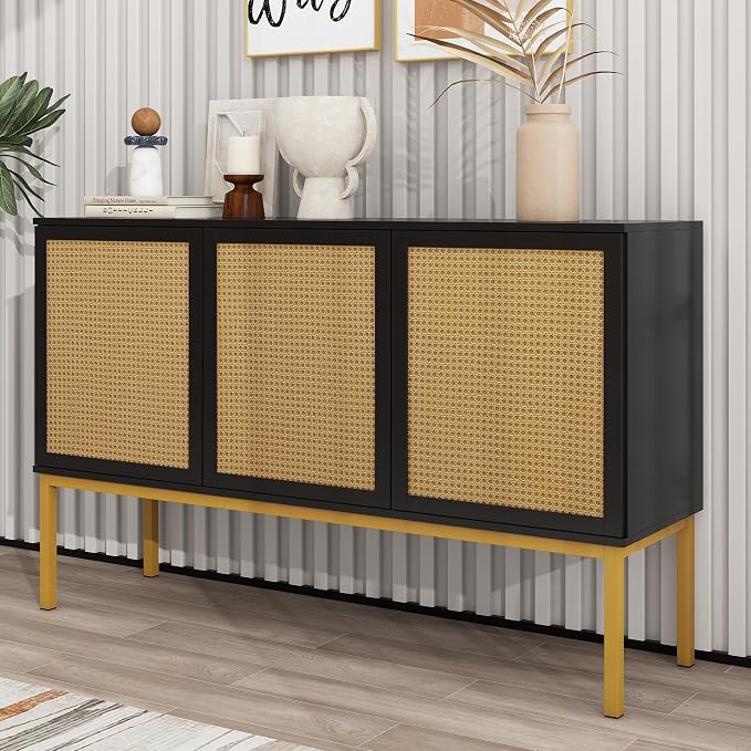 Black-rattan+metal