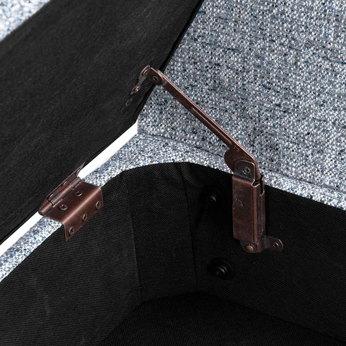 Blue Gray Woven Fabric