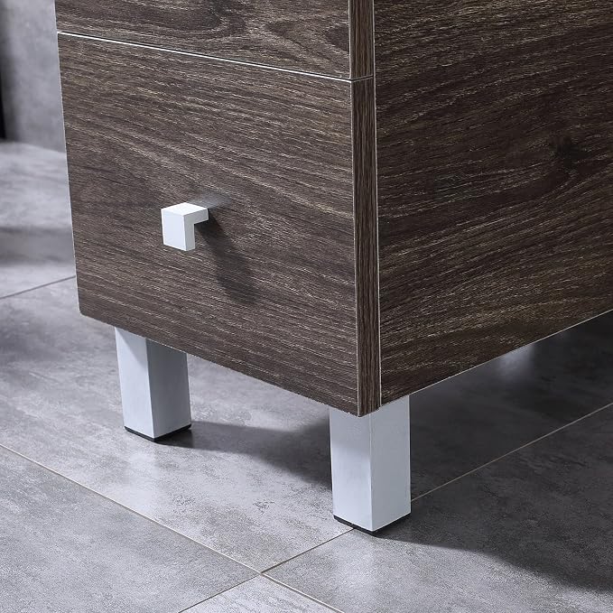 Brown Cabinet &Balck Top