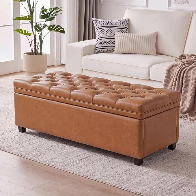 Faux Leather Brown