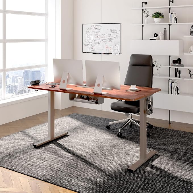 Gray Frame + Mahogany Top