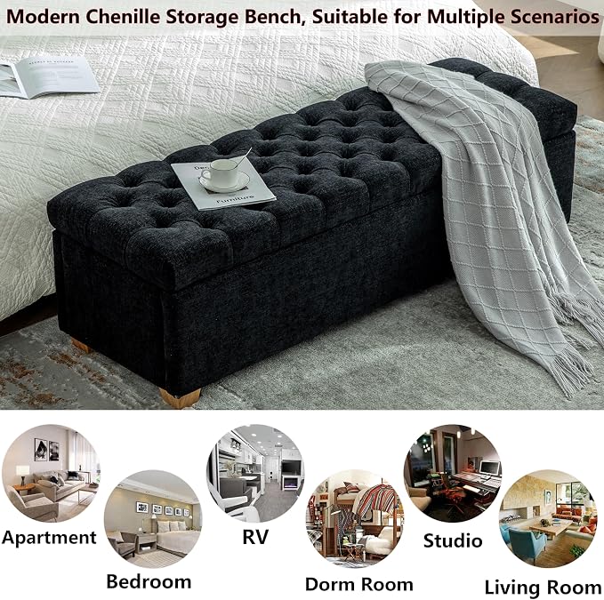 Chenille Black