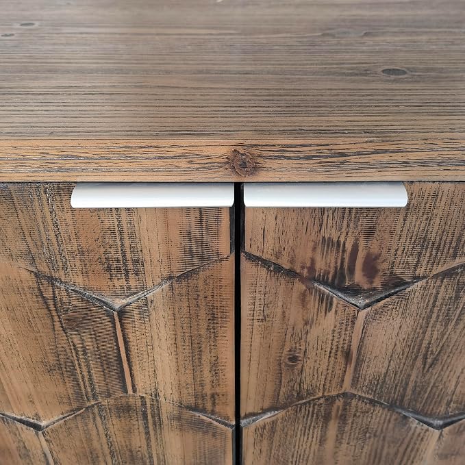 Natural Wood+brown (Hexagonal Pattern)