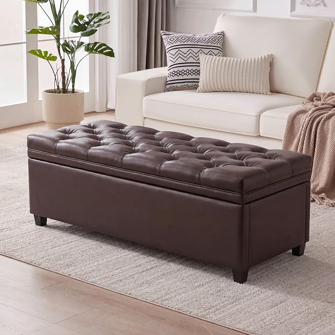 Faux Leather Dark Brown