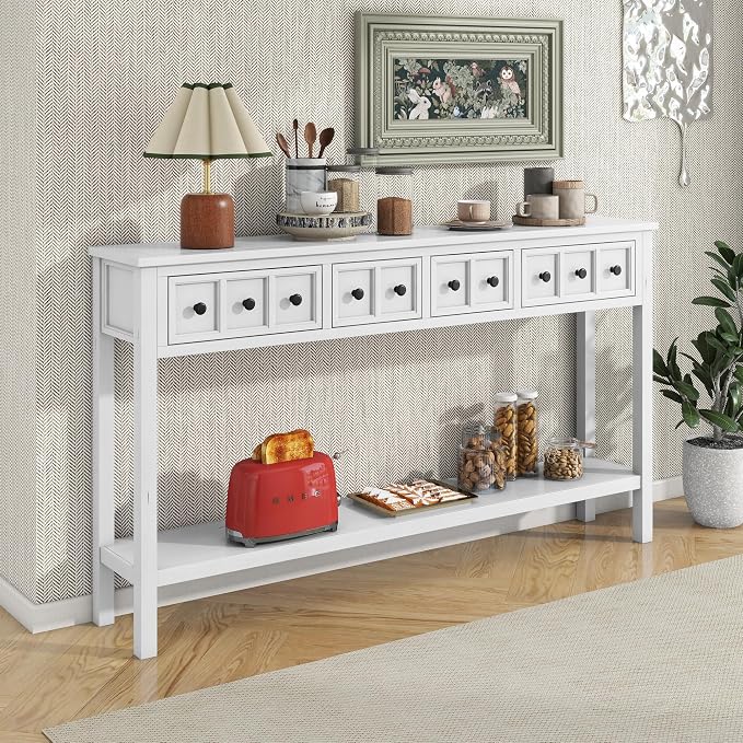 Antique White+2 Size Drawers