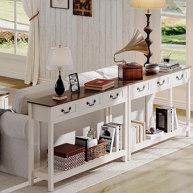 Soft White and Brown