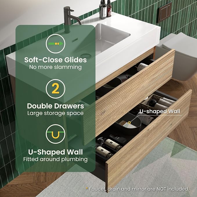 Rough Oak / High-rim Sink