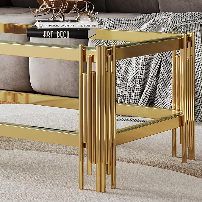Clear Glass Coffee Table