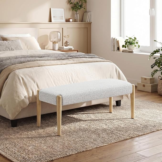 Heathered Off-white With Oak Leg