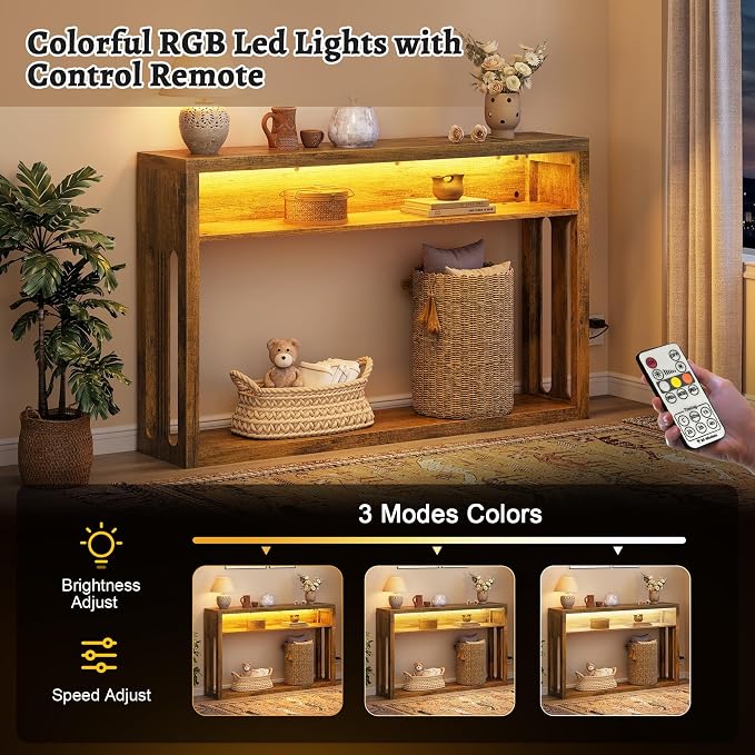 Rustic Brown-with Led