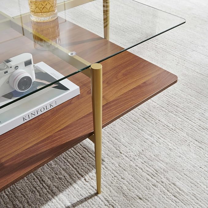 Clear & Walnut
