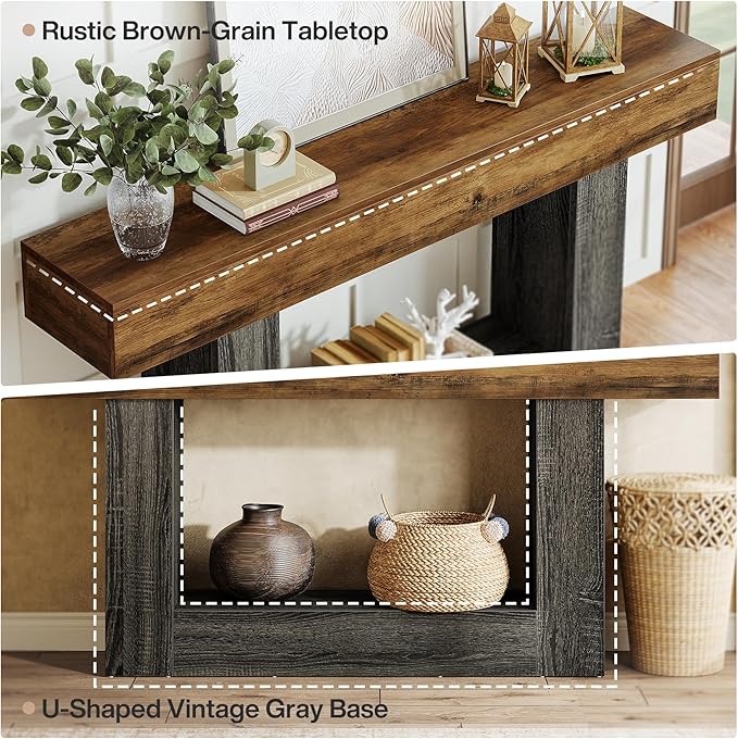 Rustic Brown & Gray