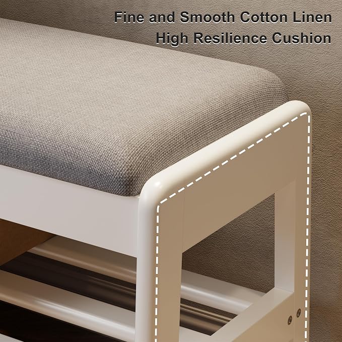 White Upholstered Seat