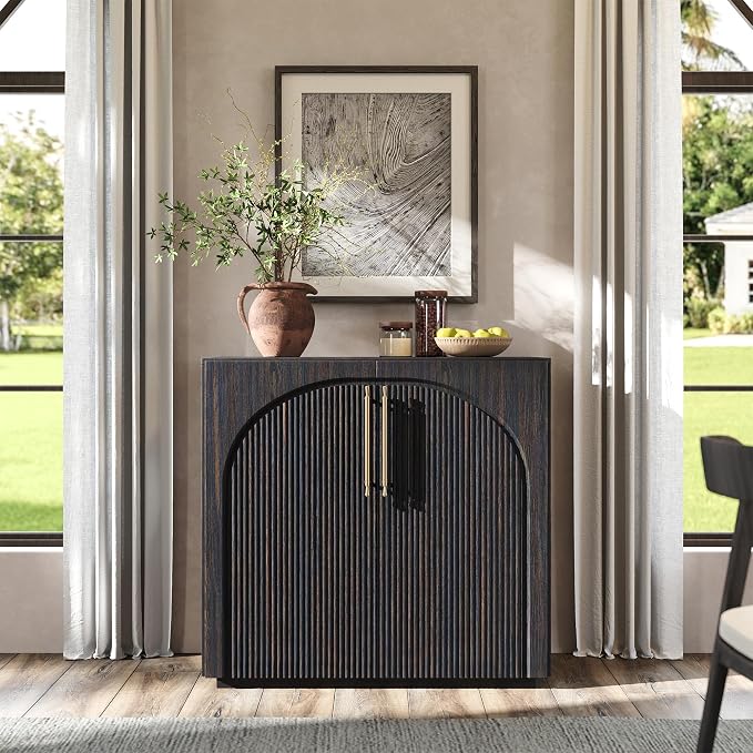 Dark Walnut-fluted Doors