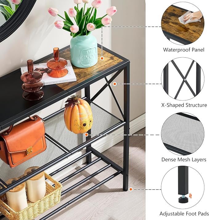 Rustic Brown & Black