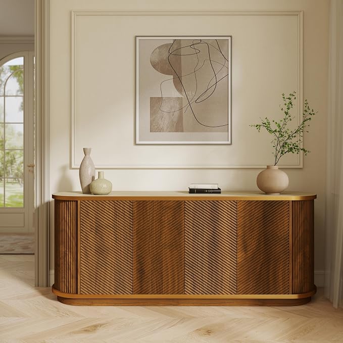 Walnut With Gold Trim