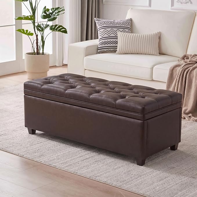 Faux Leather Dark Brown