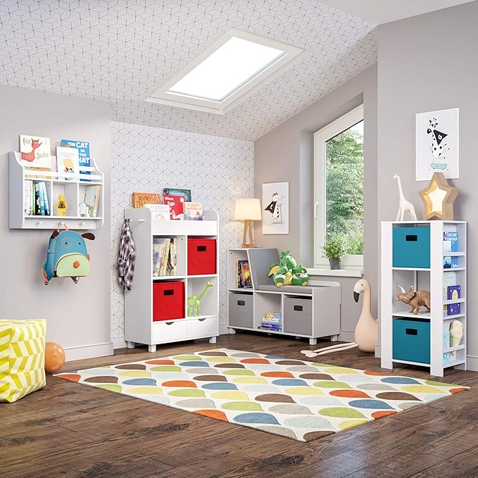 Pure White With Gray Bins