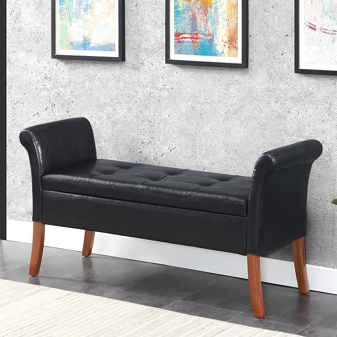 Black Faux Leather