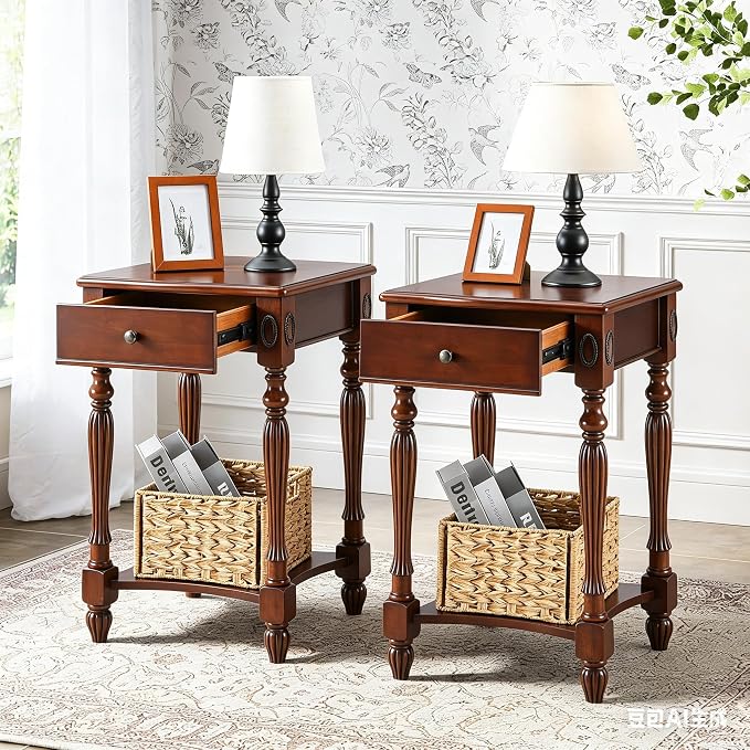 Cherry Walnut Set of 2