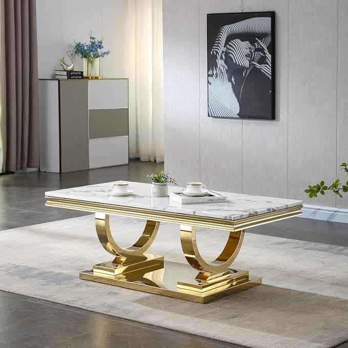 Console Table,white&silver